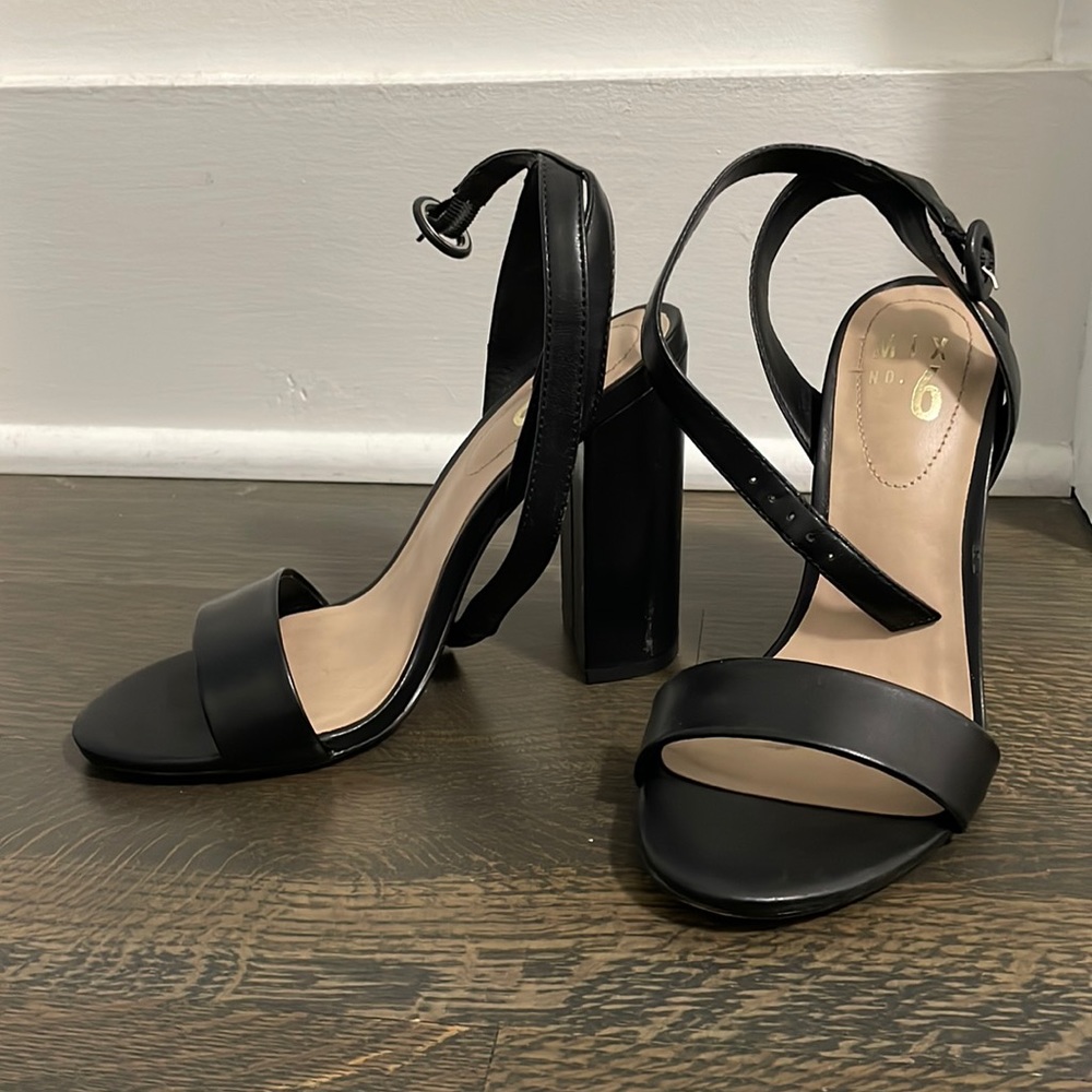Black Strappy Heels